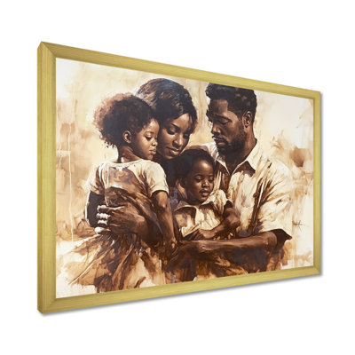 Famille afro-américaine II - art mural afro-américain