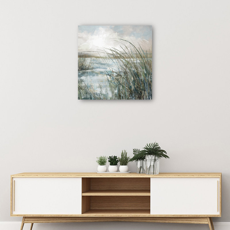 Beyond the Dunes Coastal Landscape Canvas Art Print, 20" x 20"