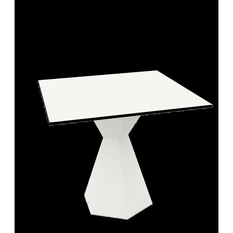 Vertex Plastic Dining Table, 31.25" W x 31.25" L x 28.25" H