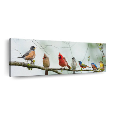 Gathering Of Birds Canvas Print