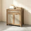 Buffet en rotin, armoire de rangement de style campagnard avec tablette réglable