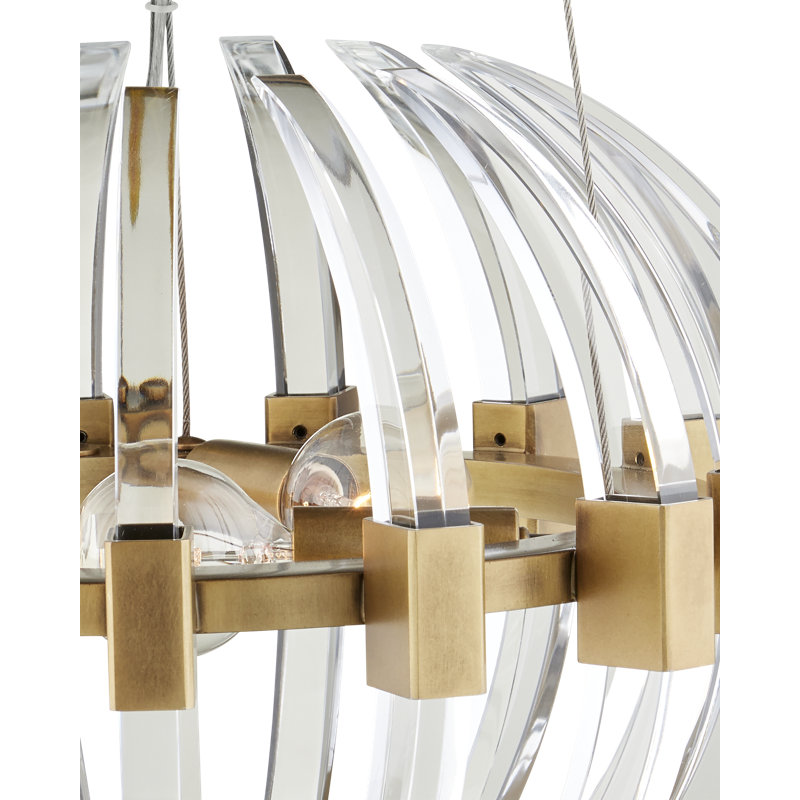 Petit lustre en laiton Coquette