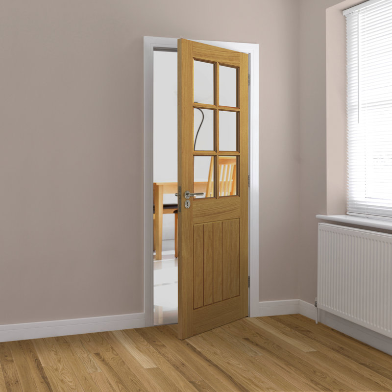 Montello Oak Internal Door Prefinished, 83.8cm W x 198.1 cm H x 3.5 cm D