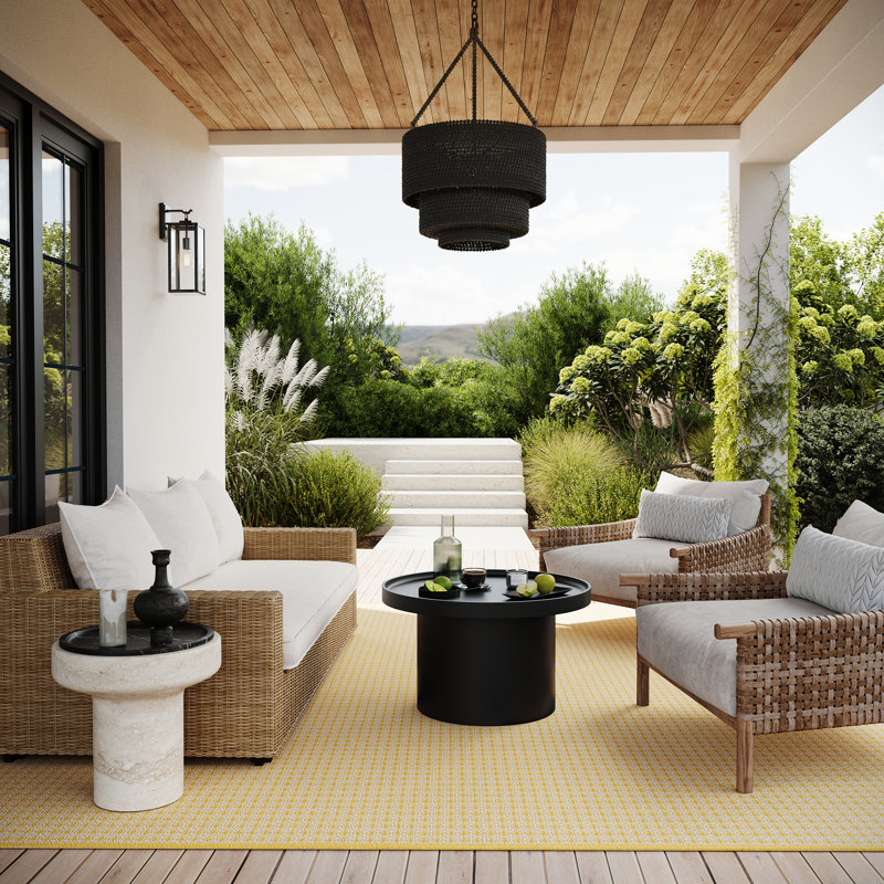 Tirzah Modern Indoor/Outdoor Rug, Rectangle 5' x 8'