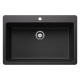Liven SILGRANIT 33" L x 22" W Drop-In/Undermount Kitchen Sink