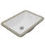 Lavabo de salle de bain encastré en porcelaine vitrifiée blanc Karran