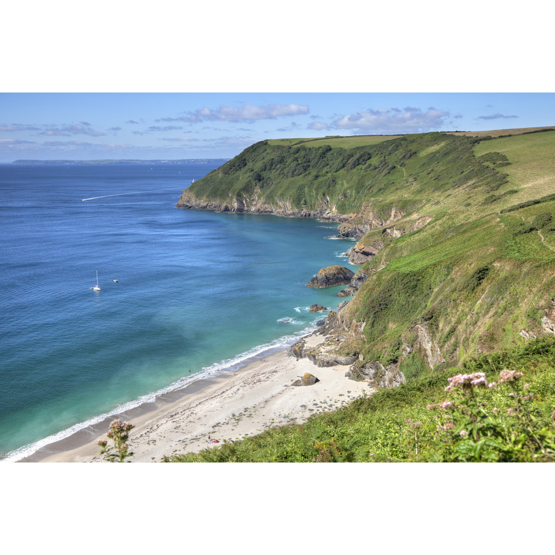 Küstenlinie von Cornwall, England- Leinwandbild