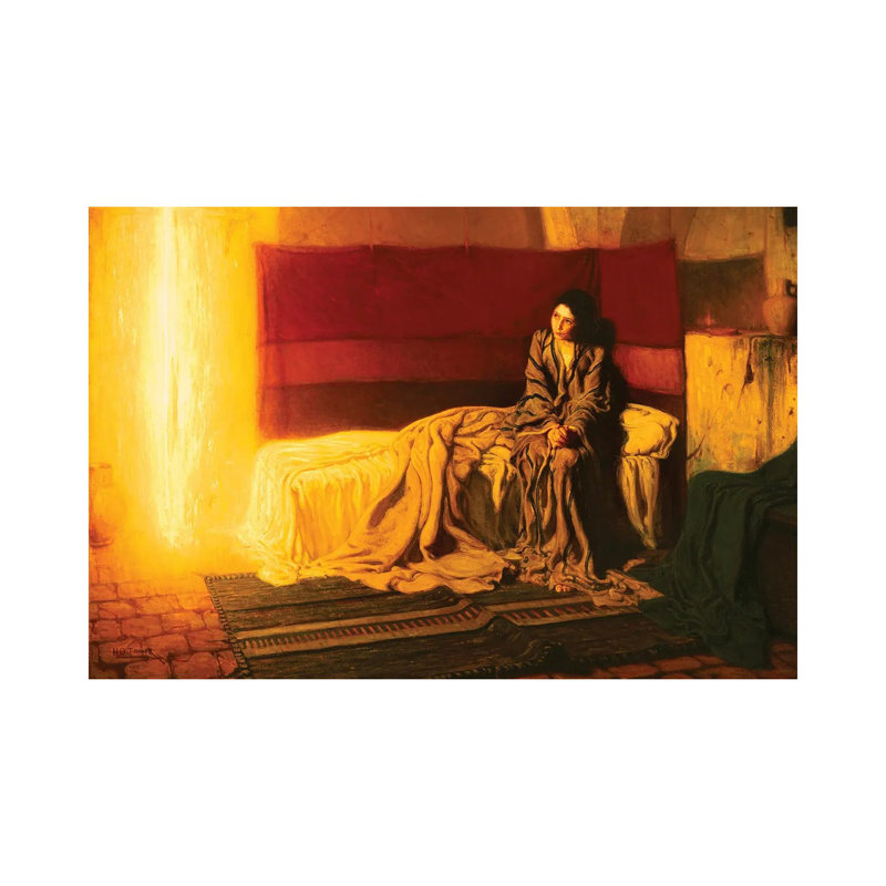 L'annonce, 1898 par Henry Ossawa Tanner, reproduction d'art sur toile tendue, H 8 po x l 12 po x P 0,75 po