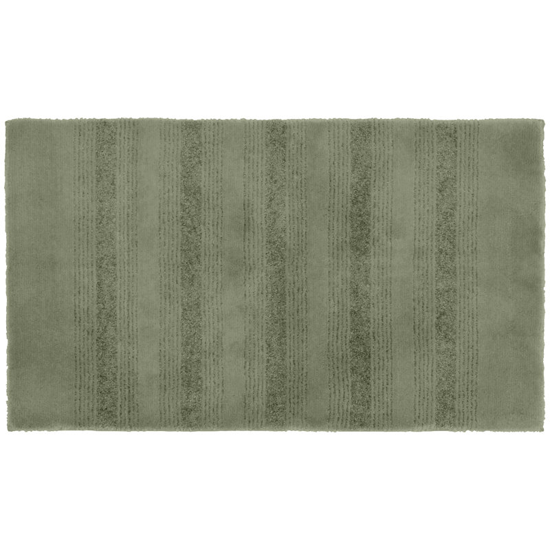 Nylon Bathroom Mat with Non-Slip Appliance Niala, Fougère intense, 2 pi x 3 pi 4 po