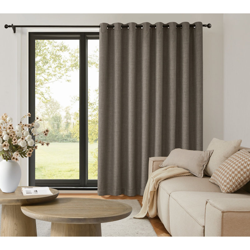 Paire de rideaux occultant avec œillets SUNBARRIER I-SNAP , Champignon, L 100 po x L 84 po