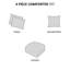 Édredon double / grand en velours pervenche - Literie de luxe et coussin décoratif lavable à la machine inclus-118022656-118022654