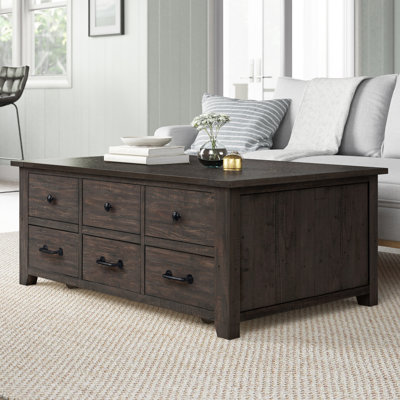 Karley Solid Wood Single Coffee Table