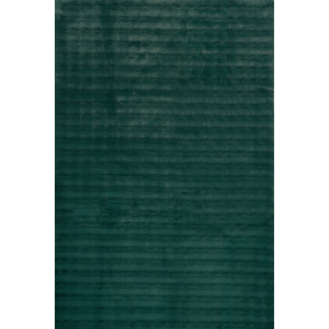 Jeni SuperiorWash Solid Faux Rabbit Machine Washable Area Rug Ebern Designs Rug 