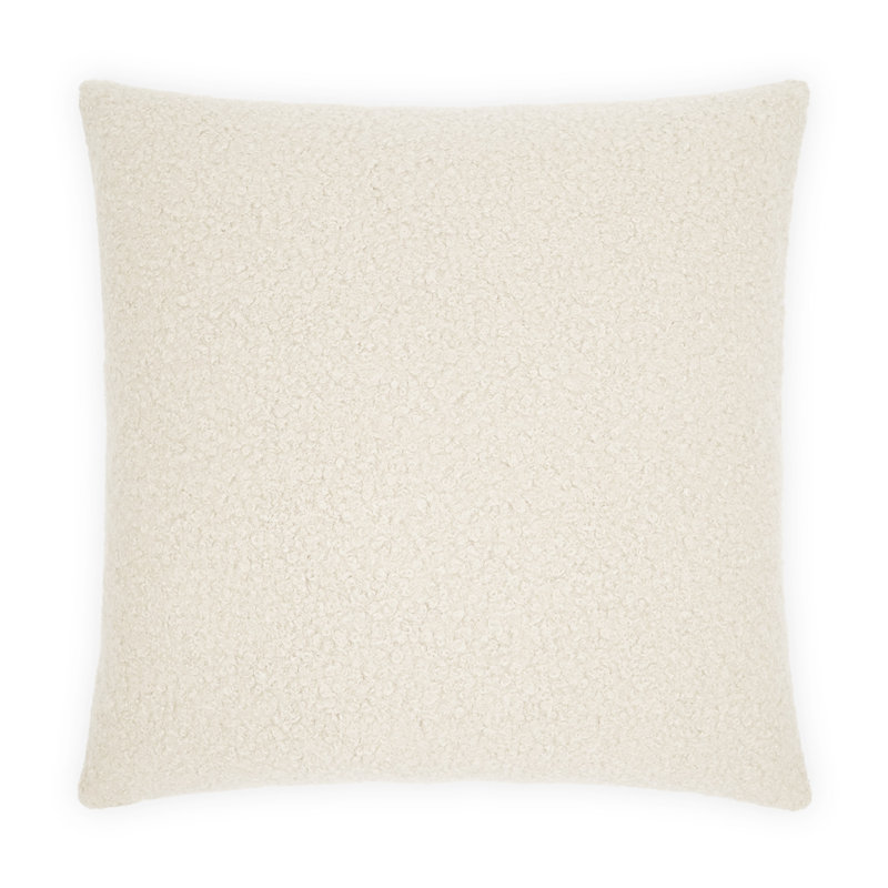 Coussin Teddy, Carré 36 po, Ivoire ivoire