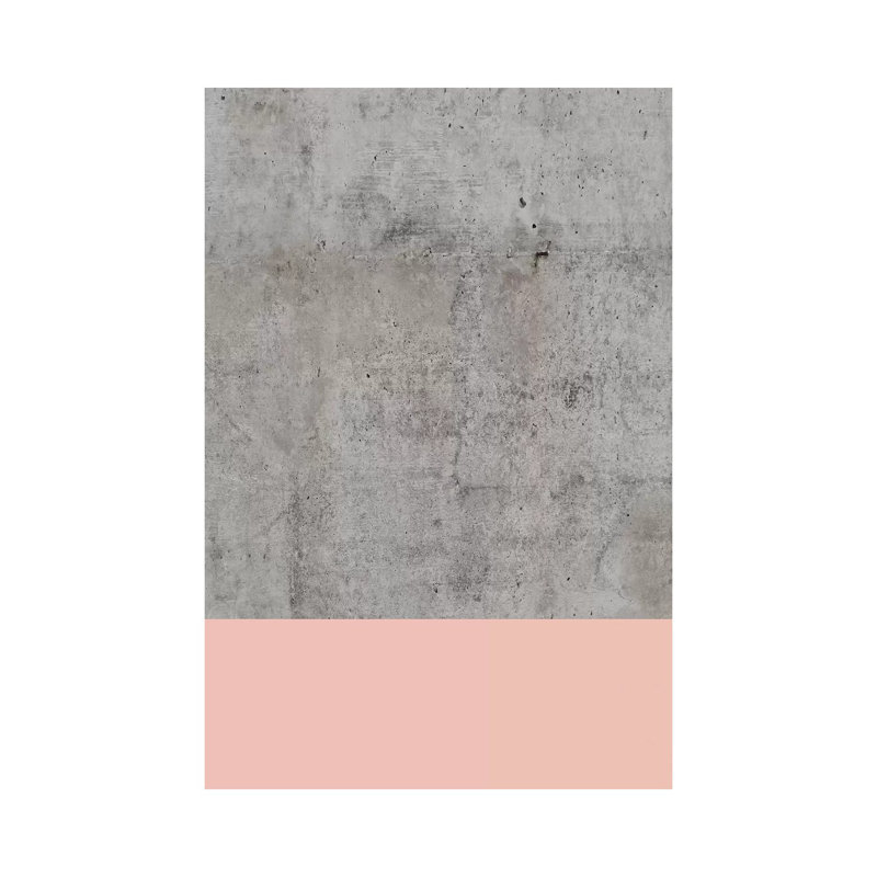 Blush On Concrete by Emanuela Carratoni - Wrapped Canvas Painting, 66.04 cm H x 45.72 cm W x 3.175 cm D