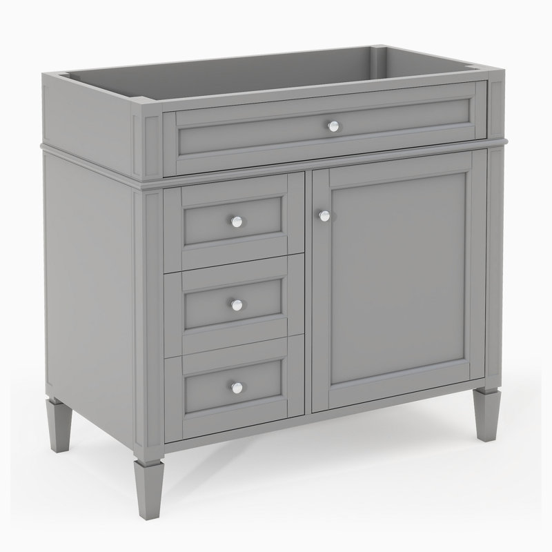 Base de meuble-lavabo simple 35,00 po seulement, Gris