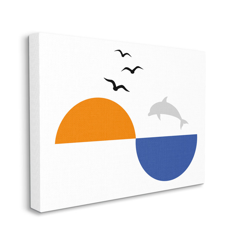 Art mural sur toile tendue surdimensionné, Sunset Ocean, H 24 po x l 30 po x P 1,5 po, Toile tendue