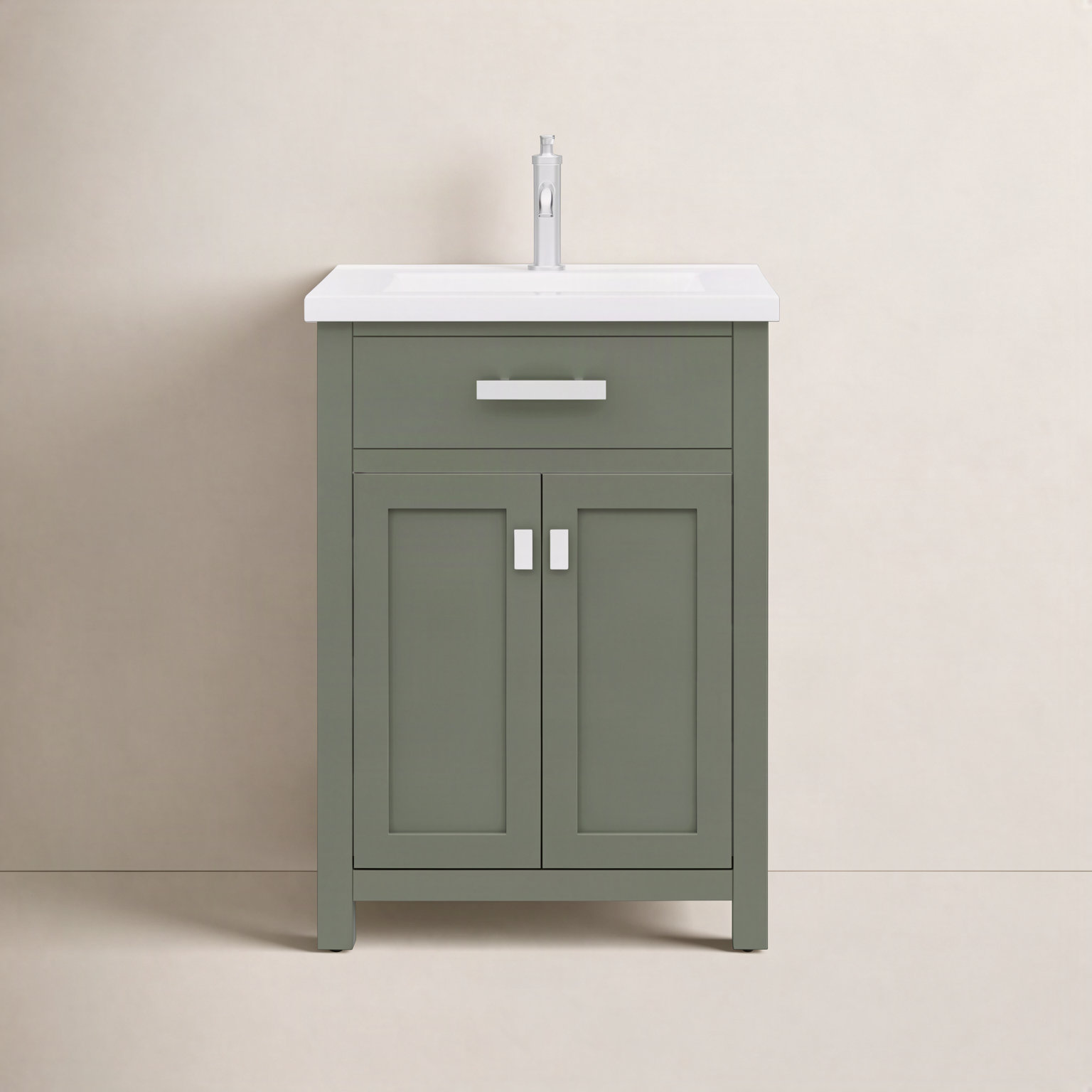 Caitlyn 24" Single Bathroom Vanity, Glacial Green