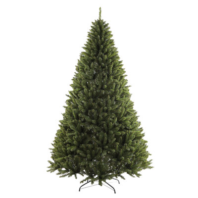 Arbre de Noël artificiel 9 pi, vert, pour les fêtes, la maison, le bureau, la décoration de fête, 2830 charnières en métal et base pliable
