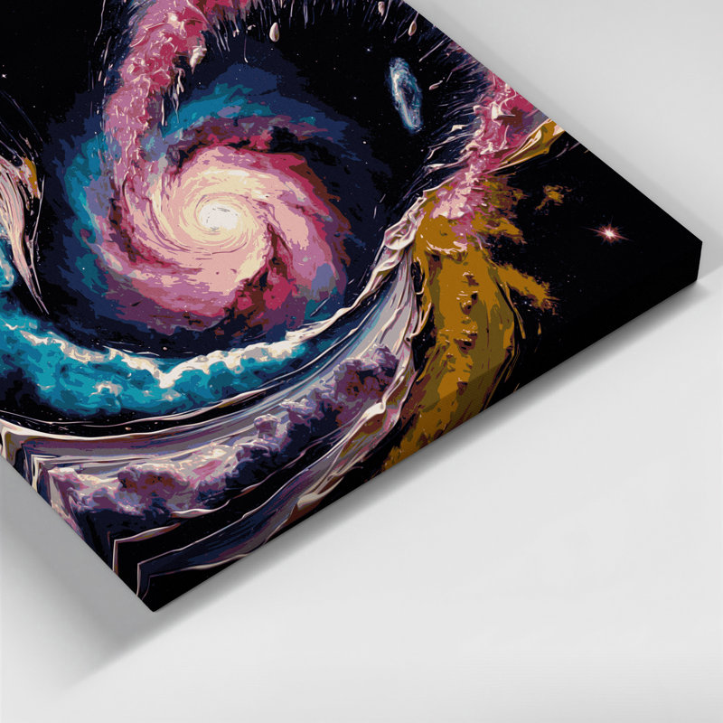 Art mural sur toile gris, H 11 po x l 14 po