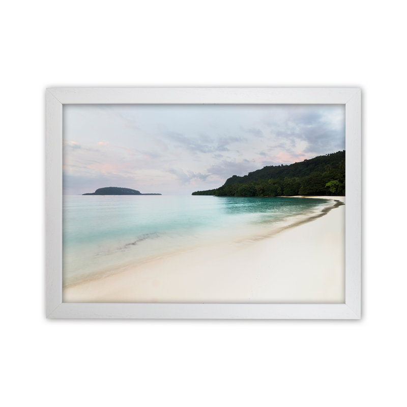 Champagne by Karsten Wrobel - Print on Canvas, 25cm H x 34cm W x 3cm D, White Framed