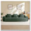 Canapé modulaire 3 places avec passepoil à bordure française, aucun assemblage requis, canapé modulaire moderne à 3 places avec coussins décoratifs-2053880572-2053880562-2053880560