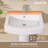 Rectangular Pedestal Bathroom Sink With Overflow