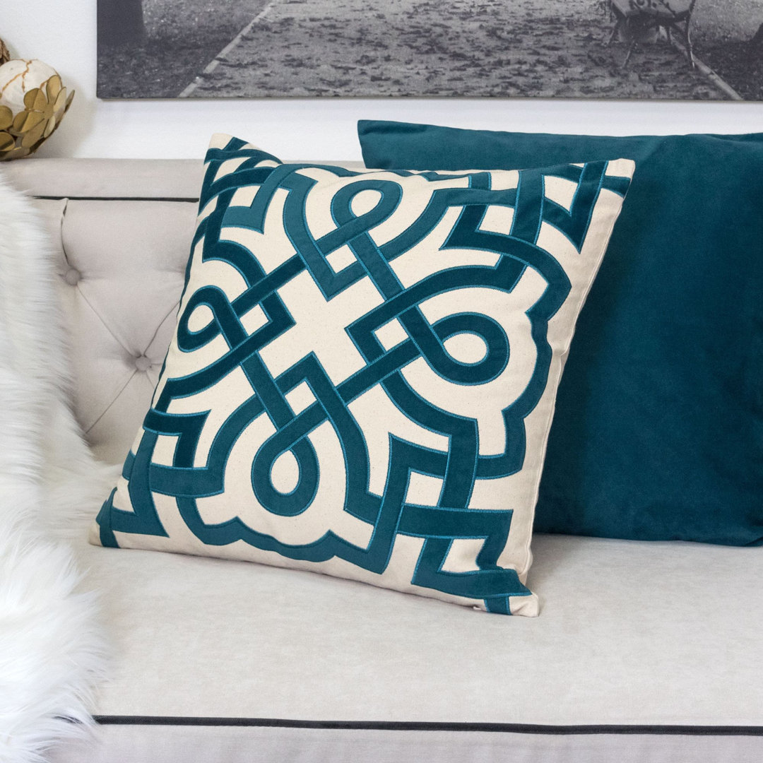  Outdoor Square Cotton Pillow Cover & Insert Homey Cozy 