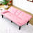 PVC Leather Convertible Futon Sofa Bed-1187448366