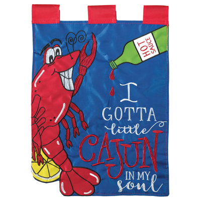 Drapeau de jardin en polyester 2 côtés i gotta little cajun