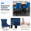 Tabouret de bar rembourré en velours avec dossier capitonné, chaises de bar, tabourets de bar, ensemble de 2-57946396