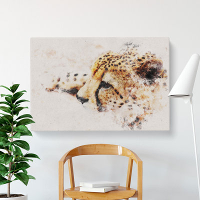 Cheetah Vol.1 Watercolour - Wrapped Canvas Print
