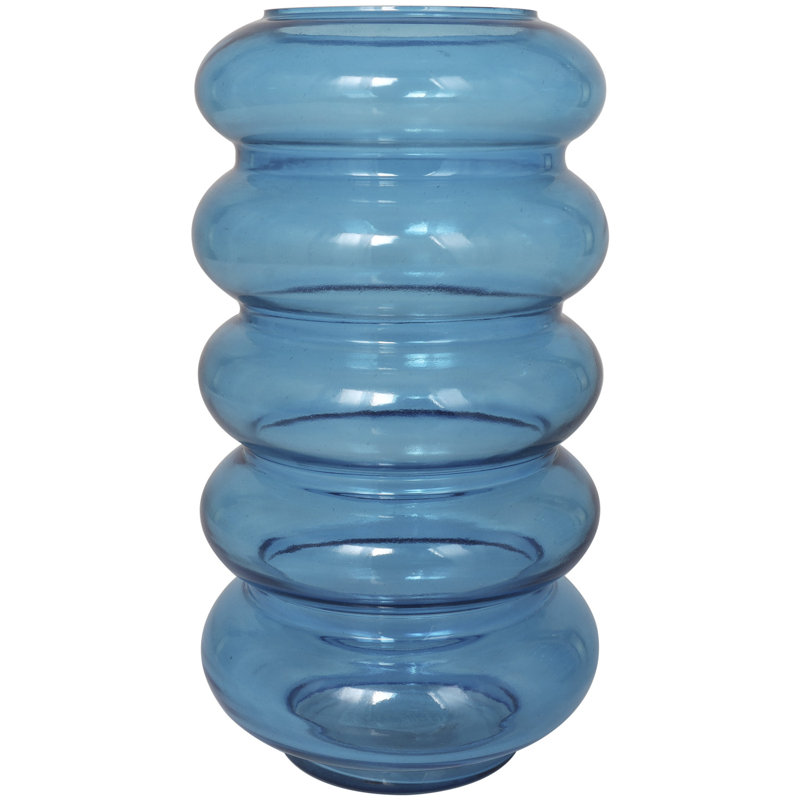 Glass Table Vase, Blue