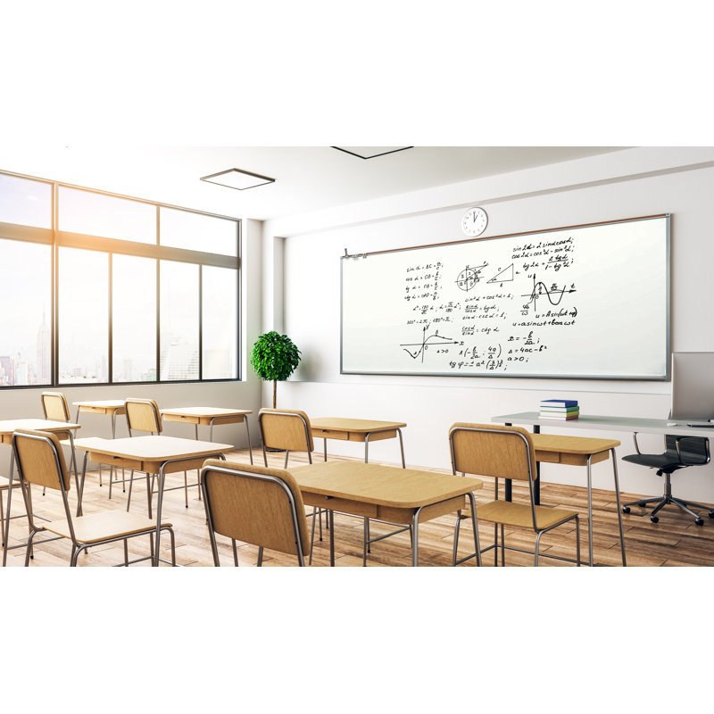 AARCO Yes Aluminum Whiteboard, High Gloss White, 36" x 48"