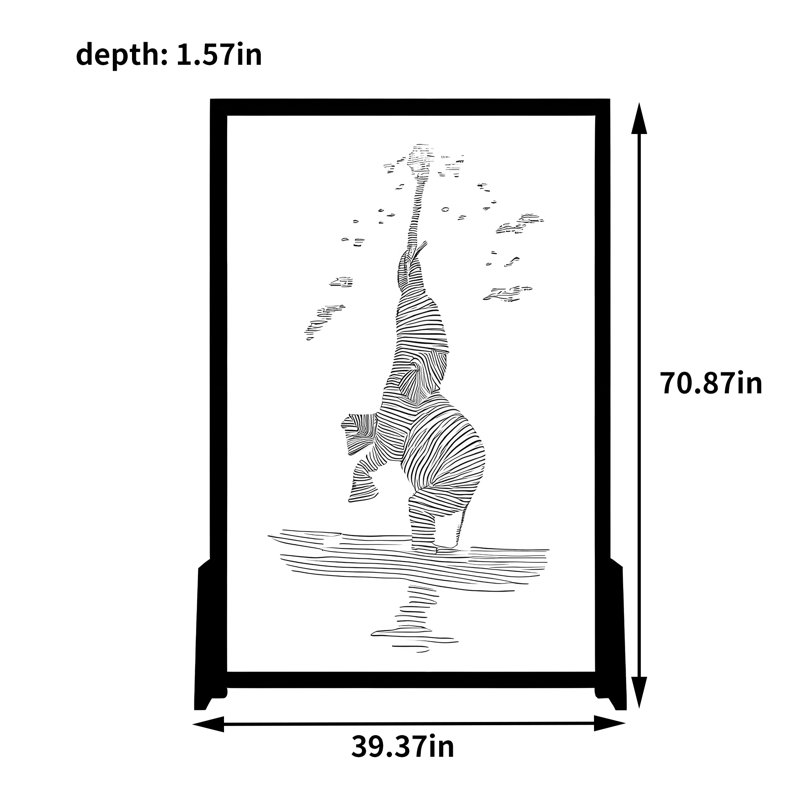 Malini, 70.87" H x 39.37" W x 1.57" D