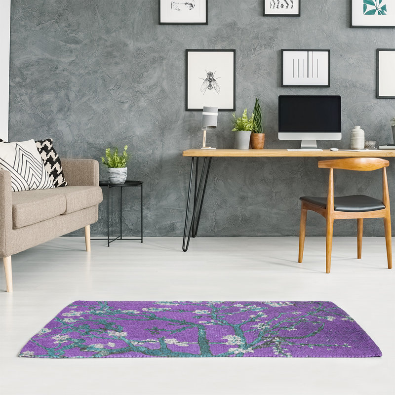 Chenille Floral Indoor Rug, Rectangle 2' x 3'