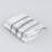 Urben White Soft Fabric Shower Curtain Pieced Unique Pattern - 70"