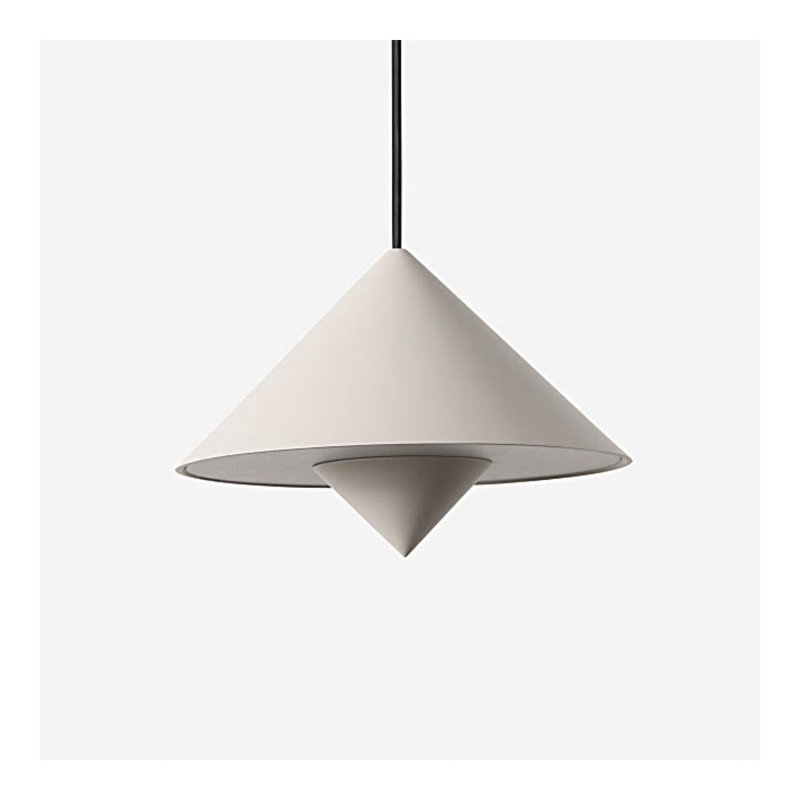Jai Pendant Light, Black, Stone, 11'' H x 9.84'' W x 9.84'' D