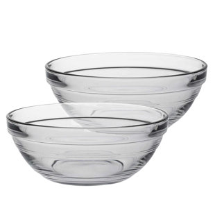Duralex - Lys Glass Stacking Bowls for Kitchen (Set of 6)