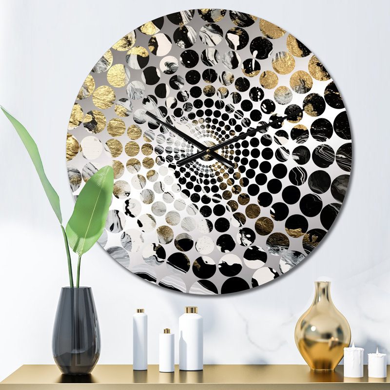Pagnell - Horloge murale peinture abstraite, Petit