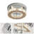 Fumihito Round Crystal Flush Mount Ceiling Light