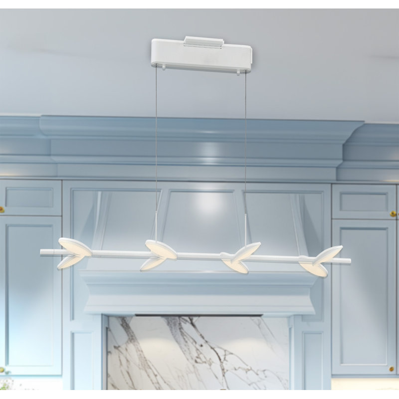 Upson 1 - Light Matte White Kitchen Island Pendant