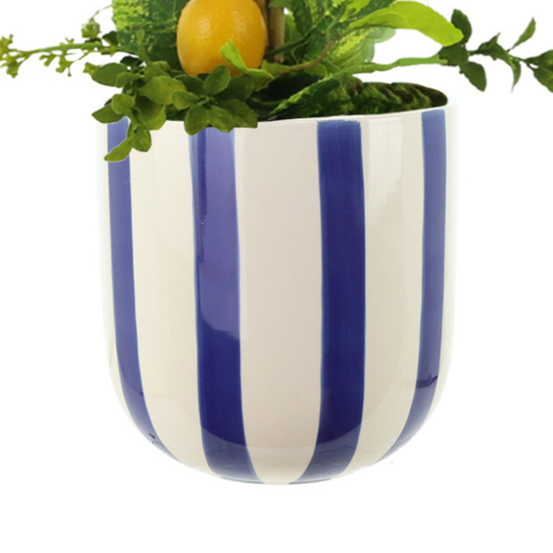 Artis Faux Lemon Topiary in Ceramic Vase