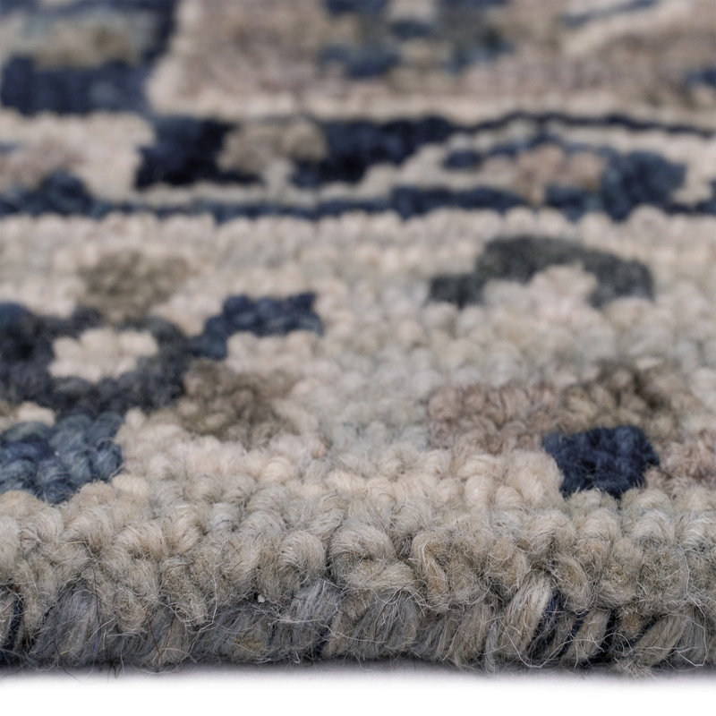 Hand Tufted Wool Oriental Indoor Rug, Rectangle 5' x 8'