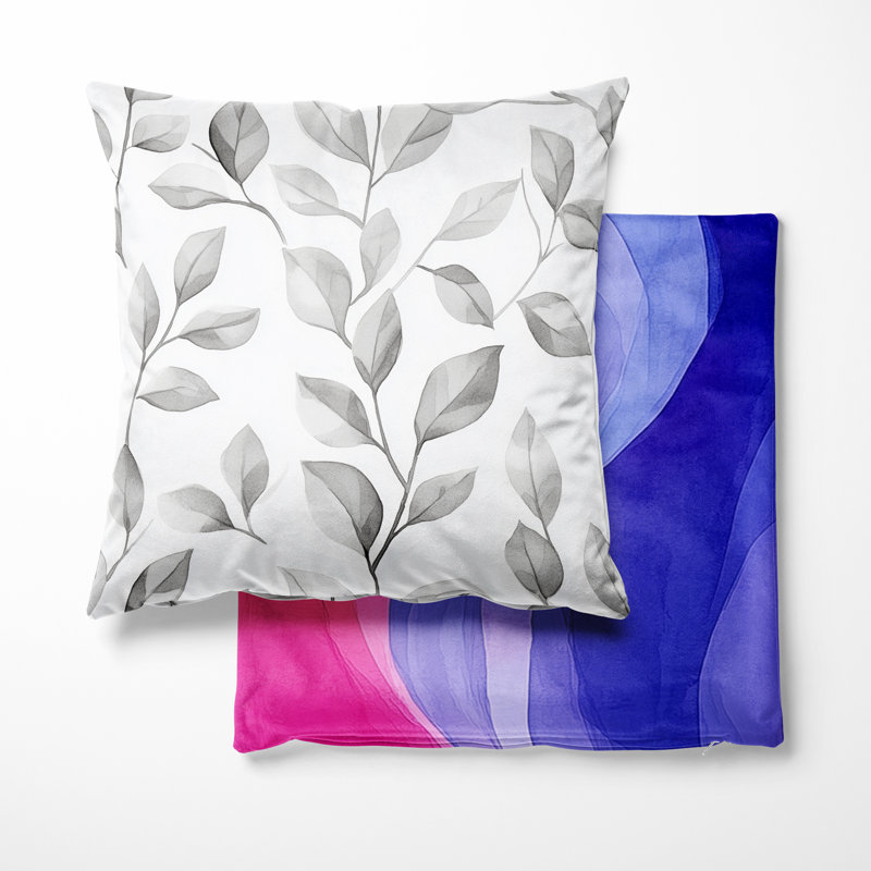 Coussin Floral, H 16 po x l 16 po