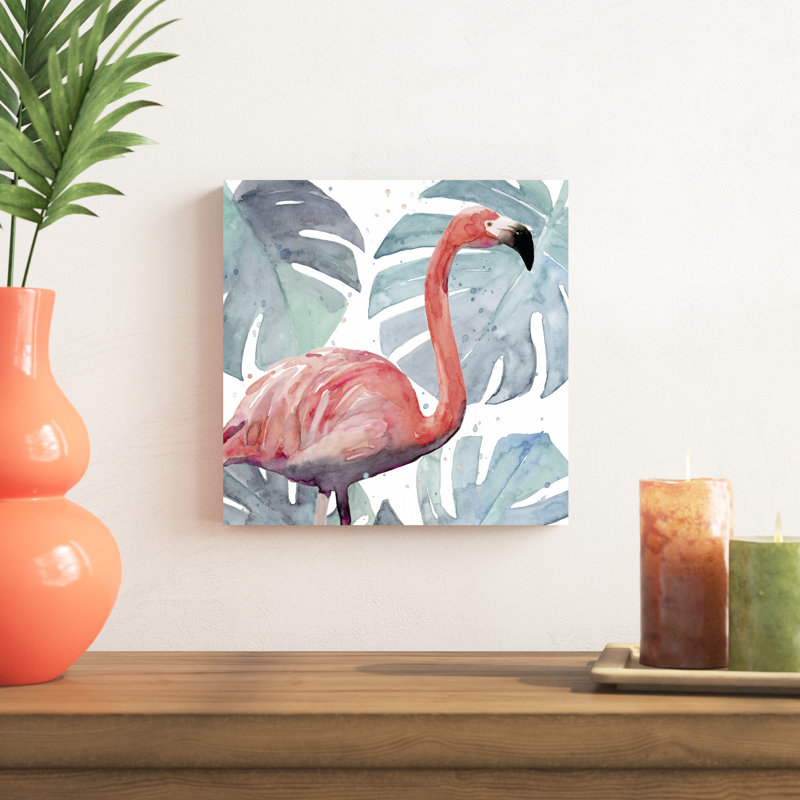 Flamingo Splash I, H 12 po x l 12 po