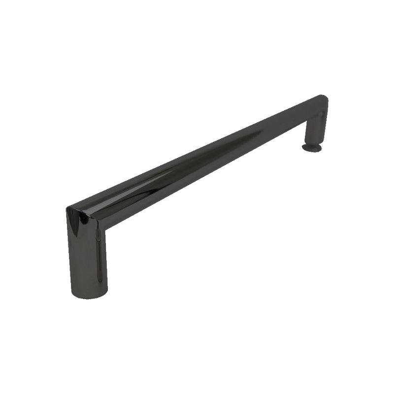 Porte de douche pivotante demi-cadre l 32 po x H 76 po avec technologie TruMotion, Noir mat