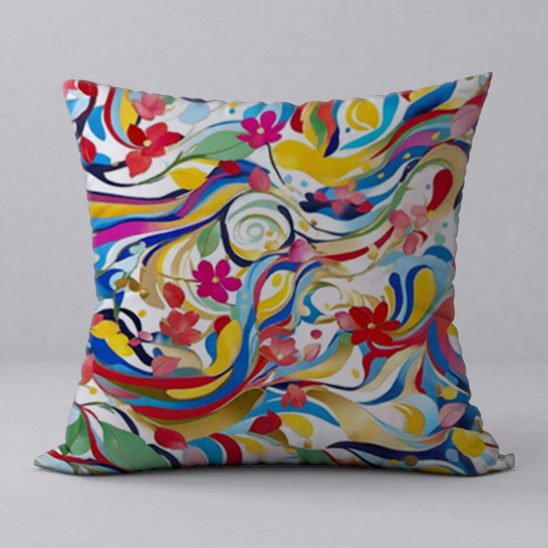 Pillow  New ManosMorenas  Vibrant Character & Patterns/ size 22"x22"
