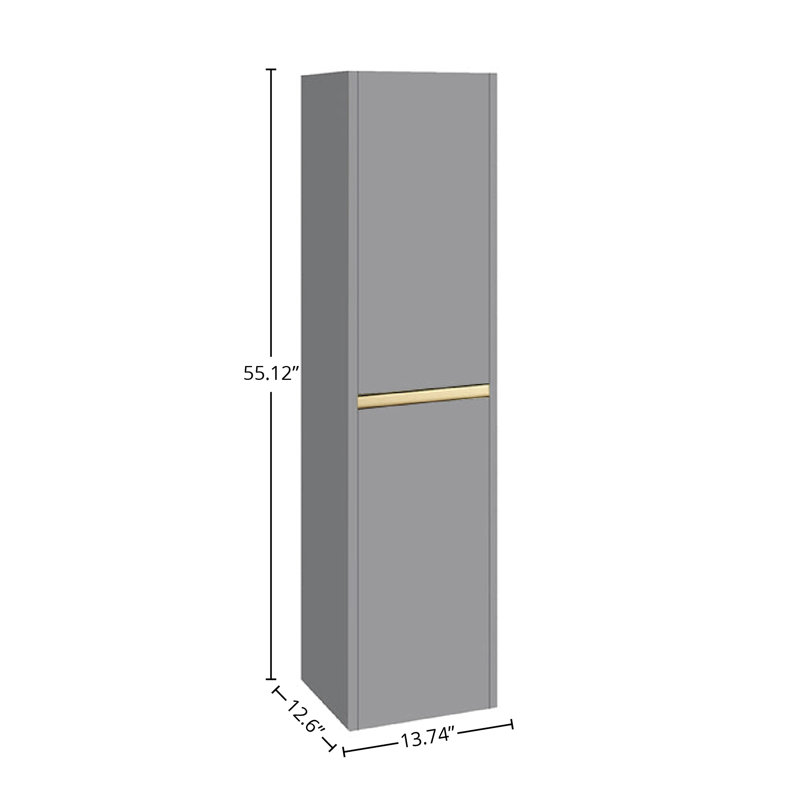 Bathroom Tall Side Cabinet AVANT Collection by DAX