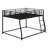Floor Bunk Bed With Ladder And Safety Guardrail